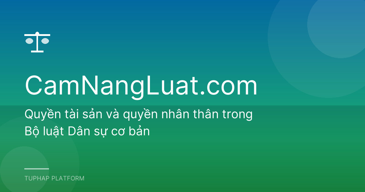 Quyền tài sản và quyền nhân thân trong Bộ luật Dân sự cơ bản