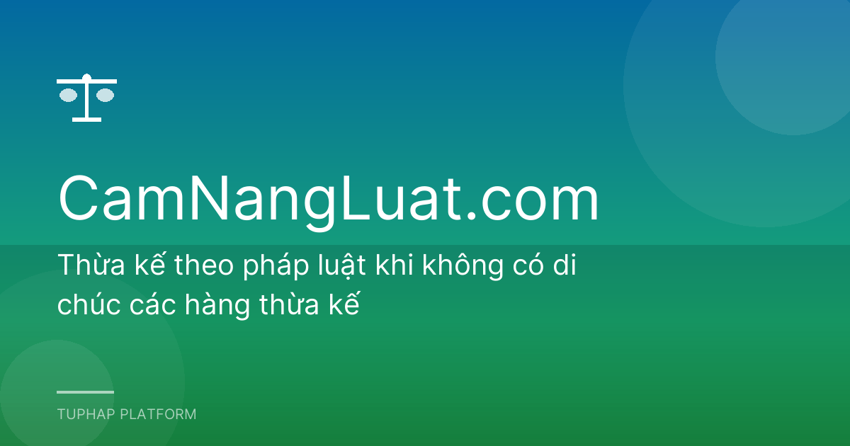 Thừa kế - tài sản